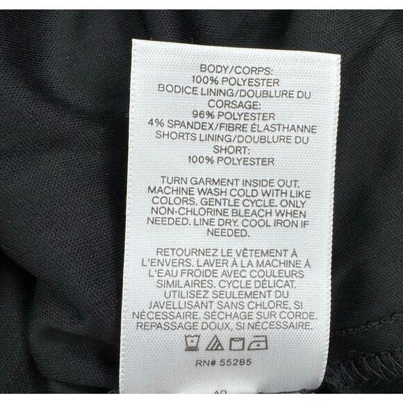 Express Black Metallic Polka Dot Romper Size M Off-Shoulder Long Sleeve NWT $88 - Picture 10 of 10